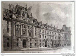 Nouvelle Facade Du Ministère De L´Agriculture - Rue De Varennes -  Page Original - 1886 - Documents Historiques