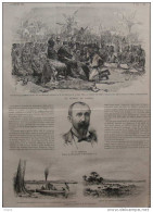 M. De Chavannes - La France Au Congo - M'Pohontaba, Premier Vassal Du Roi Makoko - Page Original - 1886 - Documents Historiques