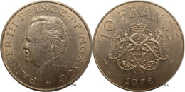 Monaco - Principauté - Rainier III - 10 Francs 1978 - SUP/AU55 - Mon6653 - 1960-2001 New Francs