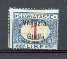 GIULIA  Yv. SA,  TAXE N° 7   * 1l Timbres D'Italie 1870-1994 Surcharge  Cote 260 Euro BE  2 Scans - Venezia Giulia