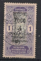 TOGO - 1916 - N°YT. 84 - Cocotier 1c Violet - Oblitéré / Used - Gebruikt