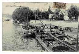 LA SEINE PITTORESQUE PARIS Vue De Seine Prise Du Pont De Billancourt Bras Gauche De Seine - El Sena Y Sus Bordes