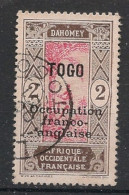 TOGO - 1916 - N°YT. 85 - Cocotier 2c Brun Et Rose - Oblitéré / Used - Usados