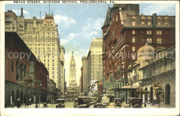 11705033 Philadelphia Pennsylvania Broad Street Business Section Autos Philadelp - Andere & Zonder Classificatie