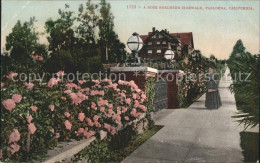 11705026 Pasadena_California Rose Bordered Sidewalk - Andere & Zonder Classificatie