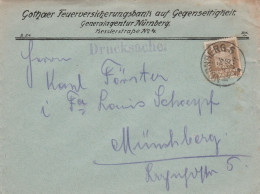 Deutsches Reich Firmen Brief Nürnberg 1924 Drucksache Gotha Feuerversicherungsbank Auf Gegenseitigkeit - Cartas & Documentos