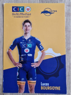 Card Lucas Bourgoyne - Team CIC U-Nantes Atlantique - 2023 - Cycling - Cyclisme - Ciclismo - Wielrennen - Cyclisme