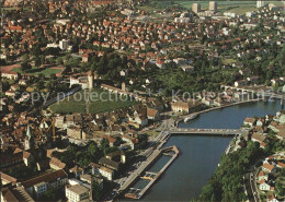 11704254 Schaffhausen SH Mit Munot Und Rhein Fliegeraufnahme Schaffhausen - Sonstige & Ohne Zuordnung