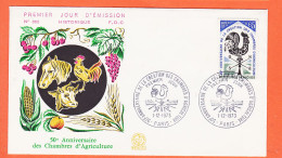 22406 / ⭐ FDC N°862 50e Anniversaire Création Chambres AGRICULTURE Premier 1er Jour PARIS 01-12-1973 F.D.C First Day - 1970-1979
