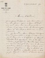 22455 / ⭐ ♥️  Superbe! LA GARDE Var 10-04-1890 Auto-Demande Etat Service Remise LEGION HONNEUR Par Maire Eugène BLANC  - Manuscritos