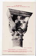 22181 / ⭐ SAULIEU 21-Cote Or Eglise Saint ANDOCHE Chapiteau XIIe OSCULUM OBSCENUM ( Combat Coq) 1910s - Saulieu