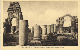 VOLUBILIS  La Basilique Et Temple D'Adrien RV - Sonstige & Ohne Zuordnung