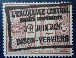 BELGIQUE L'encollage Dison Verviers - Timbres