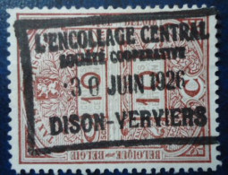 BELGIQUE L'encollage Dison Verviers - Postzegels