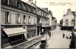 78 POISSY - La Rue De Paris Prise De La Gare  - Poissy
