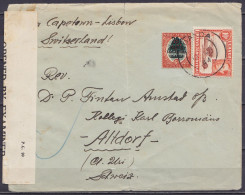 Tanganyika - Env. Affr. 30c Càd NDNANDA /12 JY 1944 Pour ALTDORF Suisse "via Capetown - Lisbon" - Afrique Orientale Britannique