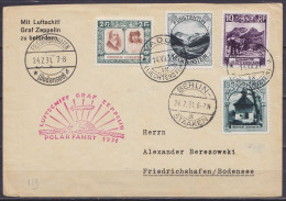 Liechtenstein - Env. "Mit Luftschiff Graf Zeppelin Zu Befördern" Affr. 2Fr70Rp Càpt VADUZ /14.VII 1931 Pour FRIEDRICHSHA - Aéreo