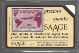 TELECOM ITALIA  (PERIODO SIP)  OMAGGIO PRIVATE -  C. & C. 3165 - SAAGE: GRONCHI ROSA  - NUOVE ** - Privé - Hulde