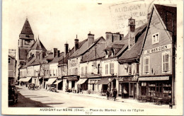 18 AUBIGNY - Place Du Martroi, Vue De L'eglise. - Aubigny Sur Nere