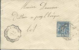 2P1  ---  46 47  MONSEMPRON-LIBOS A CAHORS    Convoyeur-ligne Type 1  Sage - Posta Ferroviaria