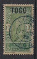 TOGO - 1921-22 - N°YT. 105 - Cocotier 10c Vert - Oblitéré / Used - Used Stamps