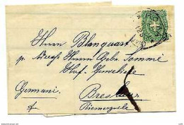 Umberto I° Cent. 5 Stemma Isolato Su Fascetta Giornali - Storia Postale