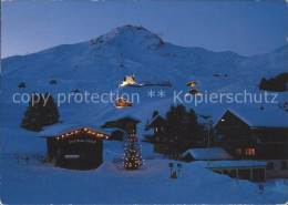 11703931 Inner Arosa Winterd?mmerung Bergkirchli Weisshorn Innerarosa - Andere & Zonder Classificatie