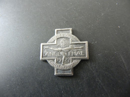 Old Badge Schweiz Suisse Svizzera Switzerland - Turnkreuz Langenthal 1927 - Ohne Zuordnung