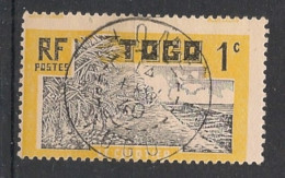 TOGO - 1924 - N°YT. 124 - Cocotier 1c Jaune - Oblitéré / Used - Usati