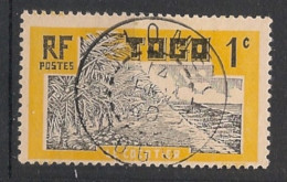 TOGO - 1924 - N°YT. 124 - Cocotier 1c Jaune - Oblitéré / Used - Used Stamps