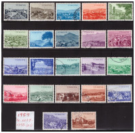 1959 TURQUÍA, TURKEY, Türkiye VIEWS OF CITIES Sc. 1334-1355 USED ​​SERIES - Used Stamps