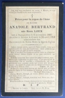 Ronquieres  Anatole Bertrand 1866-1898 - Images Religieuses