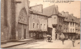 22 GUINGAMP - Bas De La Rue Notre Dame, Portail D'eglise  - Guingamp