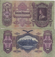 HUNGRÍA - UNGARN - HUNGARY - 100 PENGÖ 1930 - EBC - SEHR SCHON - VERY FINE - Hongarije