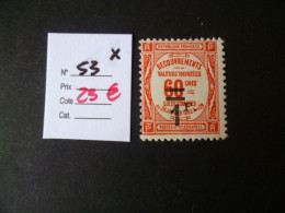 Timbre France Neuf * Taxe N° 53 Cote 23 € - 1859-1959 Mint/hinged