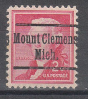 USA Precancel Vorausentwertungen Preo Locals Michigan, Mount Clemens 220 - Vorausentwertungen