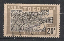 TOGO - 1924 - N°YT. 130 - Cacaoyer 20c Gris - Oblitéré / Used - Usati