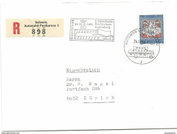 256 - 47 - Enveloppe Recommandée Avec Oblit Spéciale "Ostschweiz Briefmarken Ausstellung 1966" - Marcophilie
