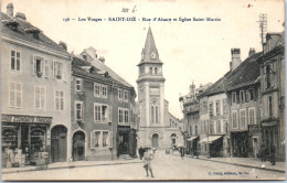 88 SAINT DIE - Rue D'alsace Et Eglise Saint Martin  - Saint Die