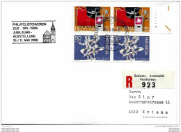 113 - 18 - Enveloppe Suisse Recommandée Avec Oblit Spéciale "Jubiläusausstellung Zug 1986" - Postmark Collection