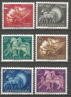 Luxembourg - MI N°525à530* - Traditions - Sifflet D'enfant, Encensoir, Mouton, Tambour, Chevaux De Manège - Unused Stamps
