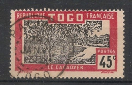 TOGO - 1924 - N°YT. 135 - Cacaoyer 45c Rose-rouge - Oblitéré / Used - Used Stamps
