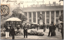 44 NANTES - Le Marche Aux Fleurs Place De La Bourse. - Nantes