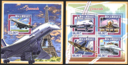 Mint Stamps In Miniature Sheet And S/S   Aviation Airplanes  2015 From Mozambique - Avions