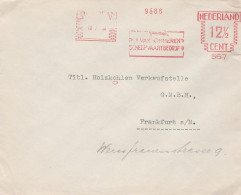 Niederlande Brief Mit Freistempel Phs Van Ommeren's Scheepvaartbedrijf NV Rotterdam 1936 12 1/2 Cent - Franking Machines (EMA)