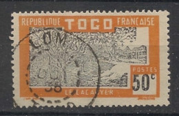 TOGO - 1924 - N°YT. 136 - Cacaoyer 50c Jaune-brun - Oblitéré / Used - Usados