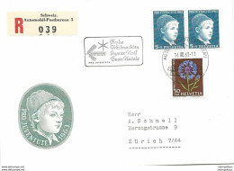 166 - 29 - Enveloppe Recommandée Avec Oblit Spéciale "Joyeux Noël" 1963 - Postmark Collection