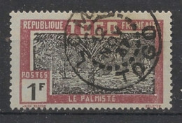 TOGO - 1924 - N°YT. 141 - Palmiste 1f Brun - Oblitéré / Used - Usati