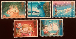 Gran Bretaña 1987 ** NAVIDAD - YVERT 1288/1292** - Nuevos