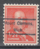 USA Precancel Vorausentwertungen Preo Locals Michigan, Mount Clemens 809 - Voorafgestempeld